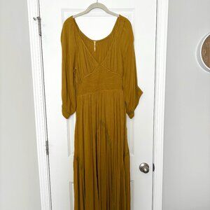 FP Dixie Maxi Dress Free People Autumn Fall Golden